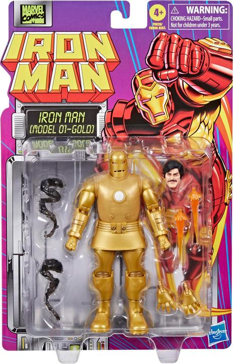 Produktbild Hasbro Iron Man Marvel Legends Actionfigur Iron Man (Model 01-Gold) 15 cm