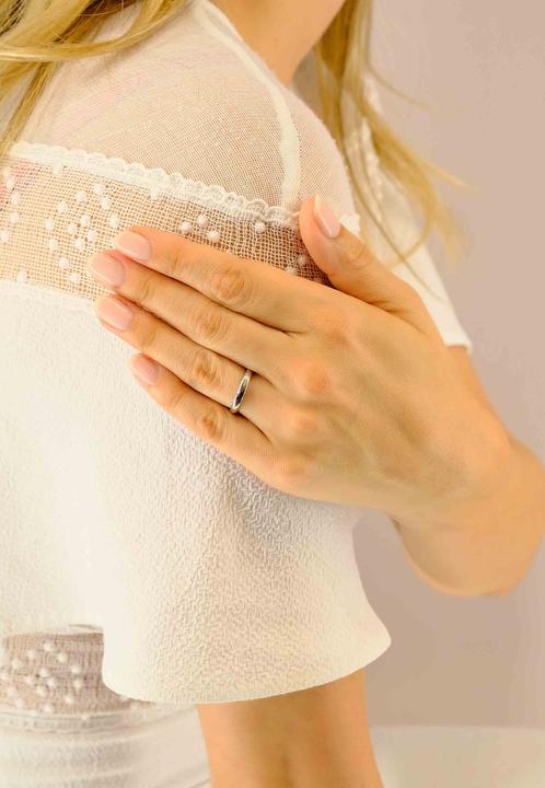 Actual product image Muau Wedding ring (56, 950 Platinum)