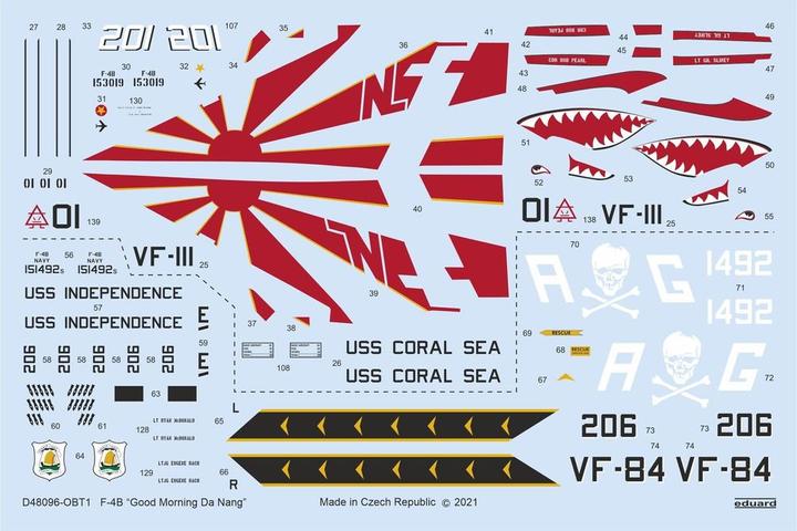 Actual product image Eduard F-4B Good Morning Da Nang for TAMIYA