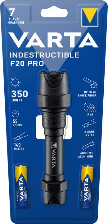Actual product image Varta Indestructible F20 Pro (16.70 cm, 350 lm)