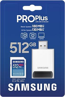 Produktbild Samsung MB-SD512SB/WW (512 GB, SDXC, U3, UHS-I)
