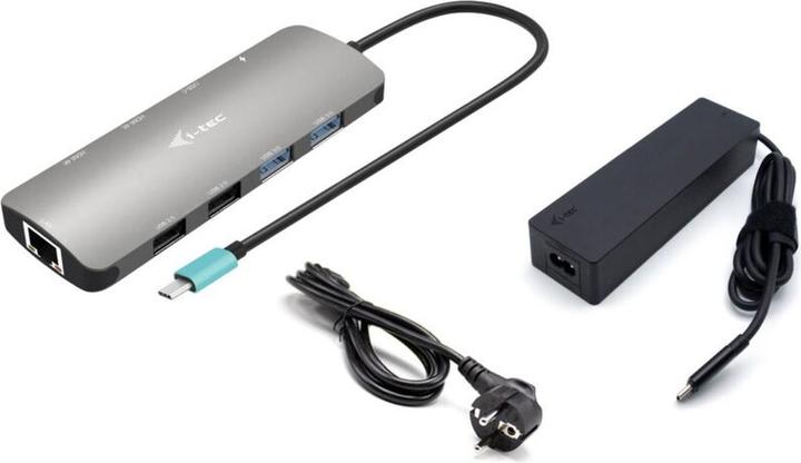 Immagine prodotto i-tec USB-C Metal Nano Dock 2x HDMI 1x GLAN 2x USB 3.2 2x USB 2.0 1x USB-C 3.2 Gen.1 Data 1x USB-C 1 (USB-C, 2 Porti)