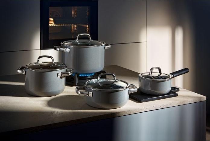 Image du produit WMF Wok gris acier (36 cm, Wok, Acier inoxydable)