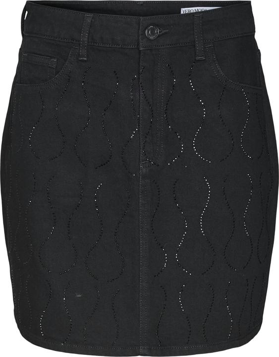 Vero Moda VMTESSA Hohe Taille Kurzer Rock Jeansrock