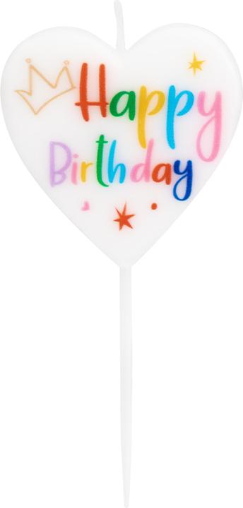 Image du produit Idena Bougie Happy Birthday Coeur (1 x)
