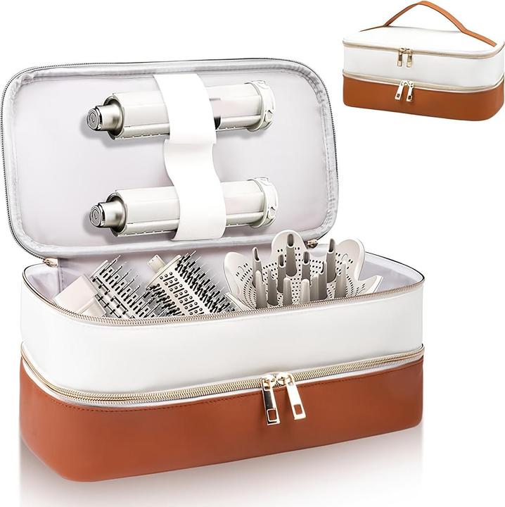 Only-Bags.Store Zweilagige Haartrockner-Reisetasche - Wasserfeste, kratzfeste Organizer-Tasche mit hohem