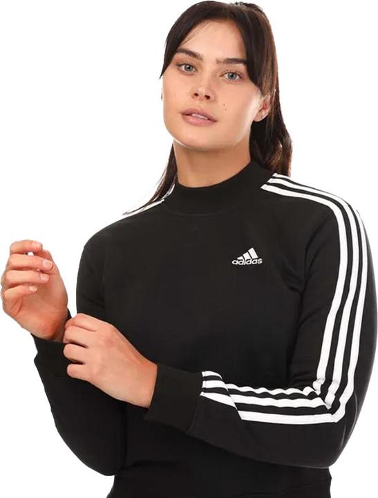 Actual product image adidas Womens/Ladies Stripes Mock Neck Sweatshirt (30)