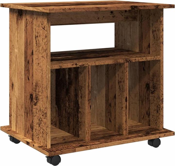 Actual product image VidaXL Rollcontainer Rollschrank Bürocontainer Büroschrank Schrank Altholz-Optik (60 x 45 x 60 cm)