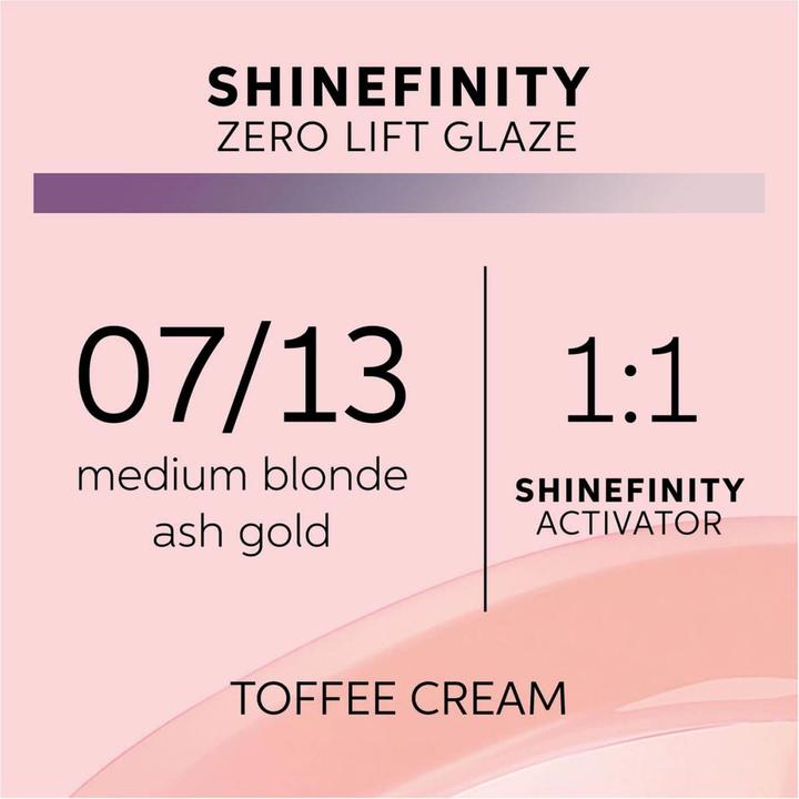 Actual product image Wella Shinefinity (07, 13 - Toffee Cream)