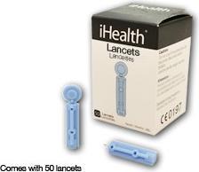 Produktbild iHealth Box mit 50 Lanzetten für BG5 (Lanzette)