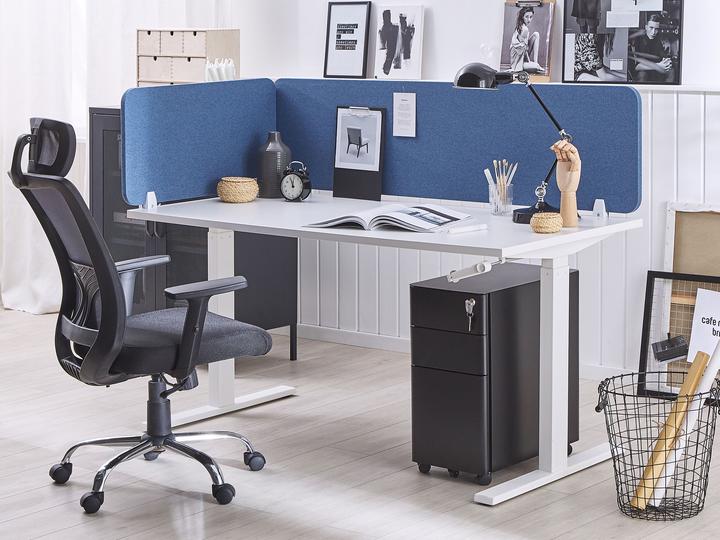 Immagine prodotto Beliani Divisorio per scrivania blu 130 x 40 cm WALLY (130 x 40 cm)