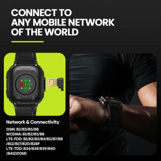 Actual product image Zeblaze Thor SQ Smartwatch - Black (4G)
