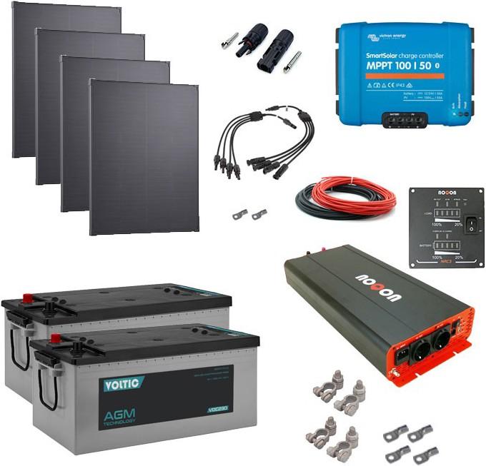 Image du produit Voltima Kit solaire 760W avec batterie 460Ah et onduleur 2000W (760 W)