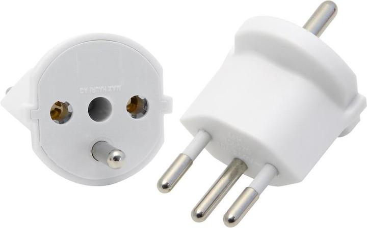 Max Hauri Fixed adapter (Type 12, CEE 7/7)