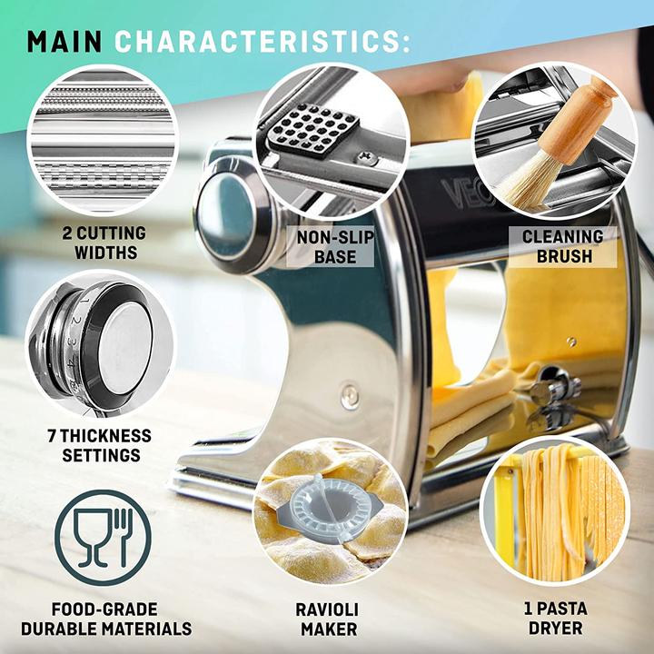 Actual product image VeoHome Manual pasta machine