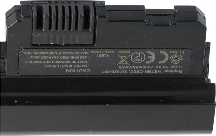 Actual product image HP Battery MINI 110-1030CA, Compaq MINI CQ10 Battery 537626-001, HSTNN-CB0C, NY221AA (2 Cells, 2200 mAh)
