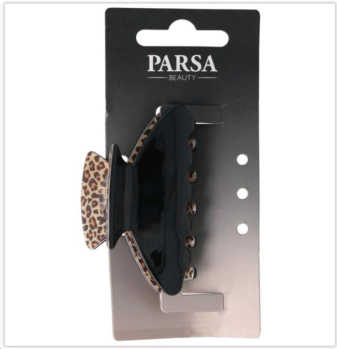 Parsa Beauty PARSA Haarklammer mit Leomuster, schwarz 1 Stk. (1 Stk.)