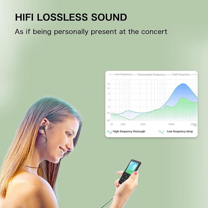 Image du produit Ihouone Lecteur MP3 32 Go, noir