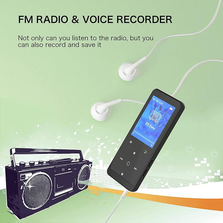 Image du produit Ihouone Lecteur MP3 32 Go, noir