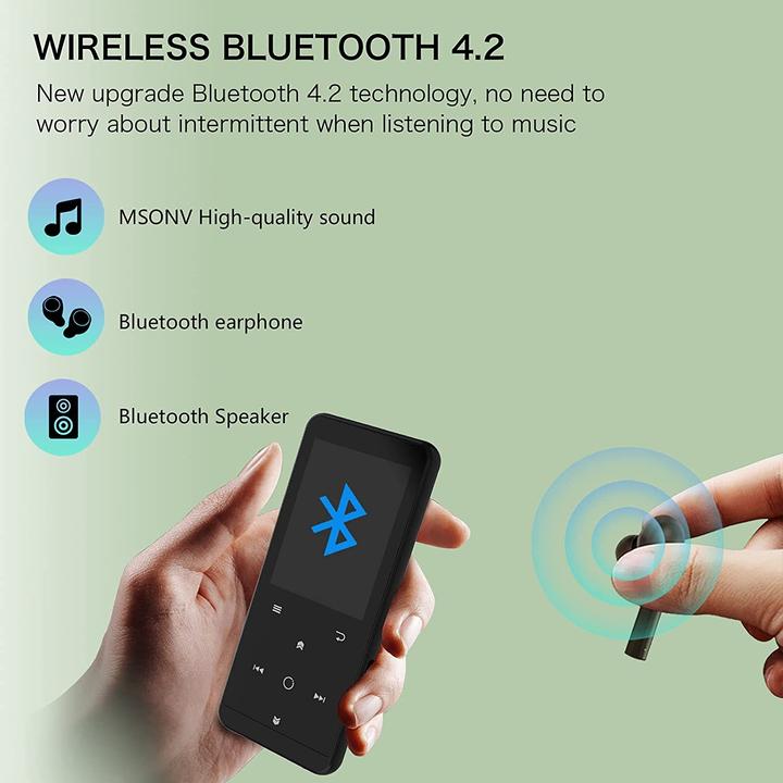 Image du produit Ihouone Lecteur MP3 32 Go, noir