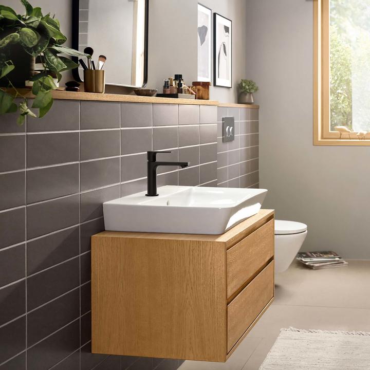 Immagine prodotto hansgrohe HG miscelatore monocomando per lavabo Rebris E 110 CoolStart m ZAG nero opaco