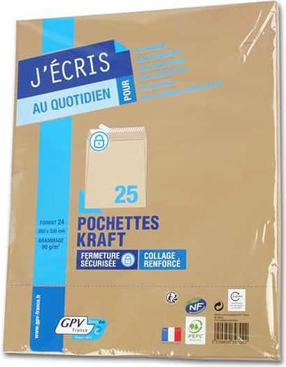 Produktbild GPV Versandtaschen, 24, 260 x 330 mm, haftklebend (25 x)