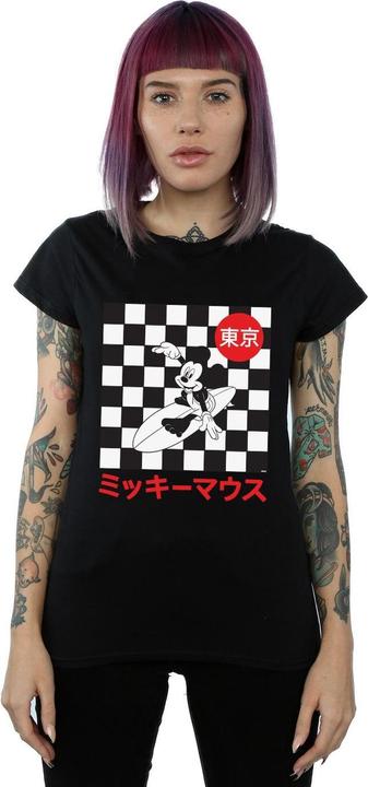 Actual product image Disney Womens/Ladies Mickey Mouse Surfing Cotton T-Shirt (S)
