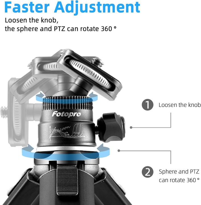 Produktbild Fotopro SY 390 Pocket Tripod 1 Section Black