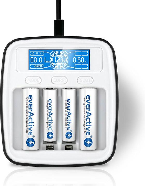 Actual product image Everactive professional AA / AAA battery charger NC-1000M (1 pcs., AA, AAA, Battery + charger)