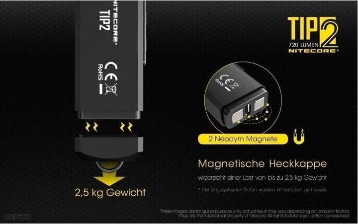 Produktbild Nitecore TIP 2 - 720 Lumen (6.20 cm, 720 lm)