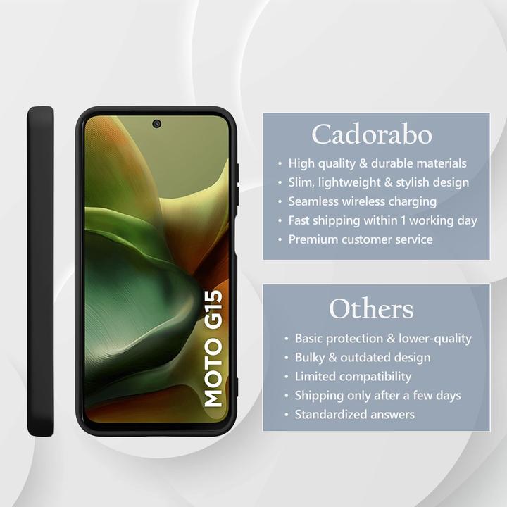 Image du produit Cadorabo Coque pour Motorola Moto G15 TPU Liquid Silicone Case (Motorola Moto C)