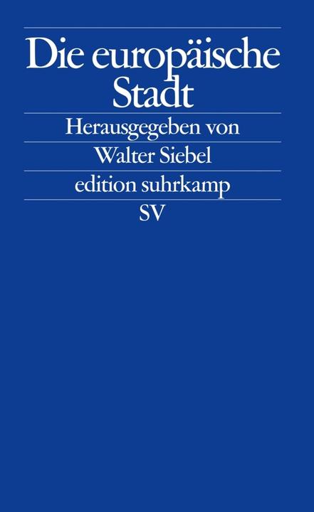 Actual product image Die europäische Stadt (German, Walter Siebel, 2004)