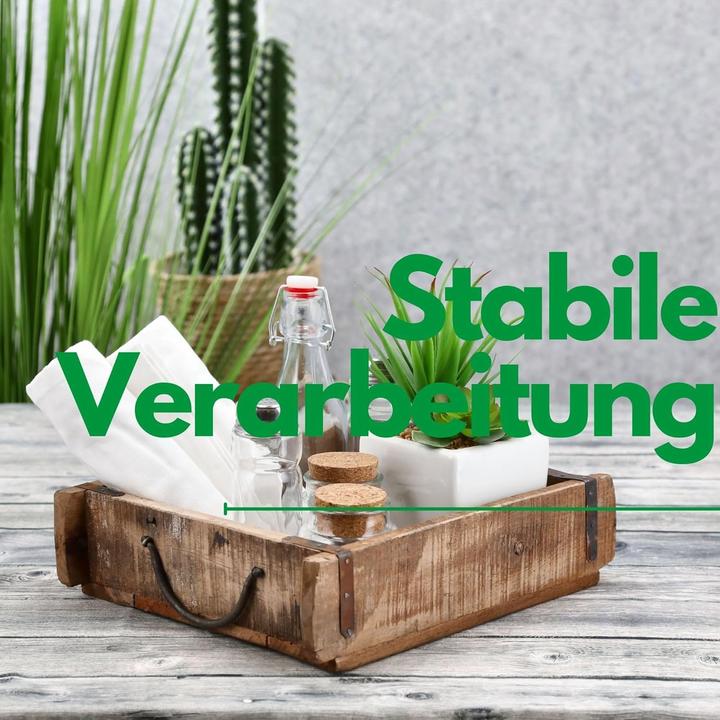Immagine prodotto Novaliv Holzkiste Vintage 30 x 25 x 8 cm Alte Ziegelform Holz Gross Allzweckkiste aus recyceltem Alth