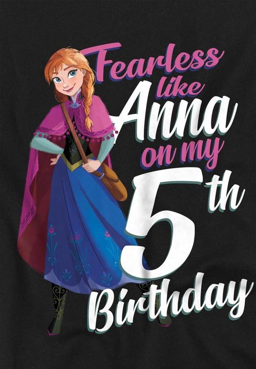 Image du produit Disney Frozen - T-shirt FEARLESS LIKE ANNA - Enfant (116)