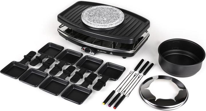 Actual product image Klarstein Entrecote raclette grillFondue, natural stone plate, for 8 people