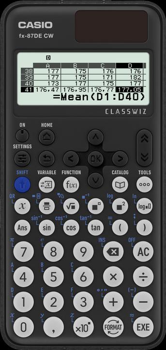 Actual product image Casio FX-87DE CW (Batteries, Solar cells)