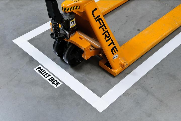 Image du produit Brady B-726, Bandes de marquage au sol, vinyle adhésif, jaune, 75mm x 33m