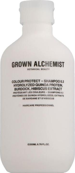 Image du produit Grown Alchemist Hair Colour Shampoo 0.3 Hydrolized Quinoa Protein, racine de bardane, extrait d'hibiscus (200 ml, Shampoing liquide)