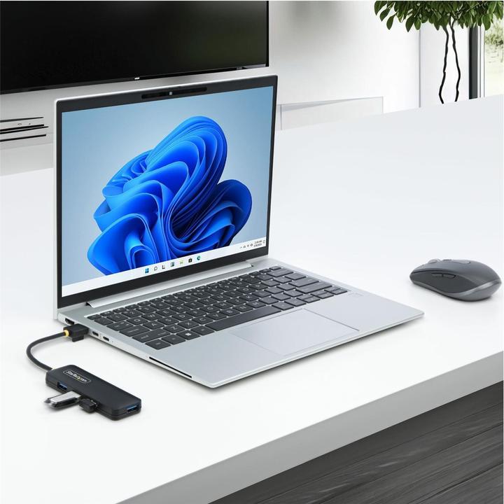 Actual product image StarTech 4-Port USB-A Hub 5gbps Portable Powered Nms Ns Ctlr (USB-A, 4 Ports)