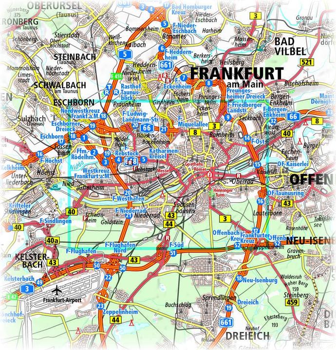 Produktbild PublicPress.1218 City Map Frankfurt/M.