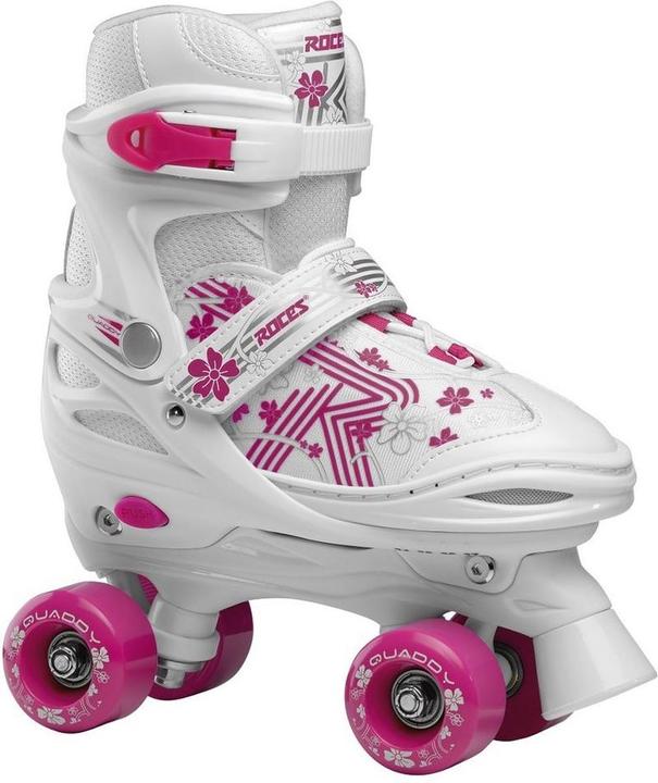 Roces - Quaddy 3.0 - Roller Skating - Kinder - Weiss - Pink - 34-37 (550095-00001) (34, 35, 36, 37)