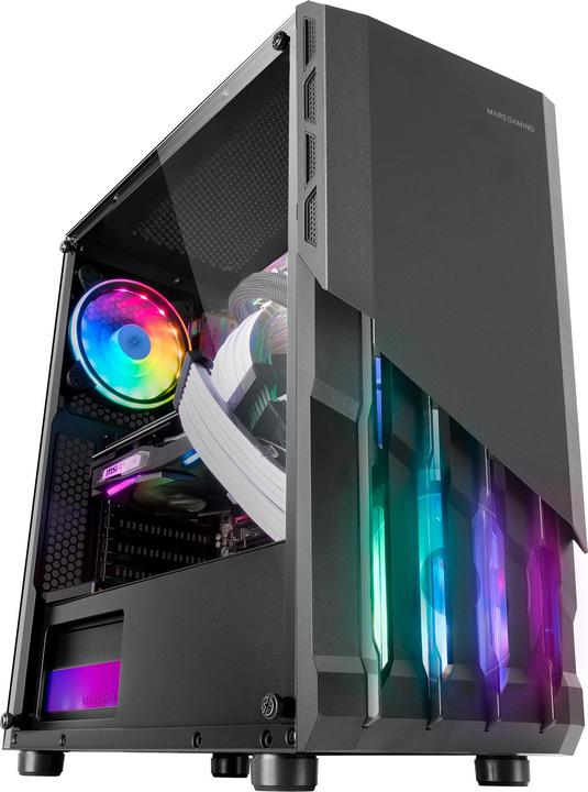 Immagine prodotto Mars Gaming Boitier Moyen Tour ATX MC-X2 RGB avec panneau vitré (Noir) (ATX, Mini-ITX)