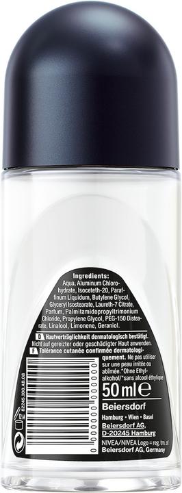 Productafbeelding NIVEA MEN Black & White Invisible Original (Rol op, 50 ml)
