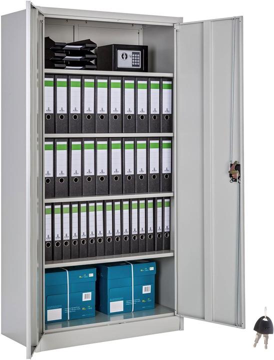 Produktbild tectake Aktenschrank (180 x 80 x 40 cm)