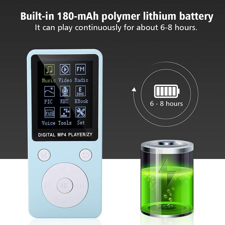 Immagine prodotto Dpofirs Mini lettore MP4 musicale blu (32 GB)