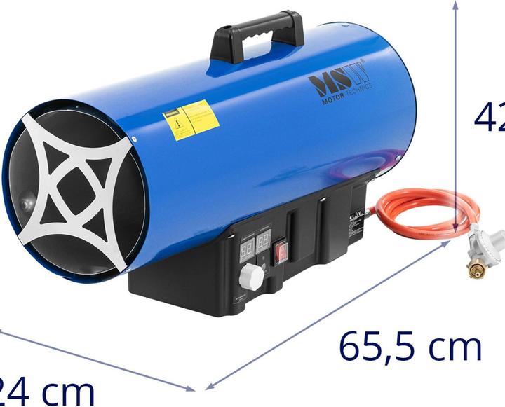 Produktbild MSW Gasheizer Gasstrahler Gas Heizgebläse Zeltheizung Gas Gaskanone 50000 W 510 m² (50000 W)
