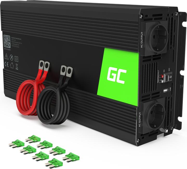 GreenCell INV24 - Universal - Auto - 24 V - 1500 W - 230 V - DC-to-AC