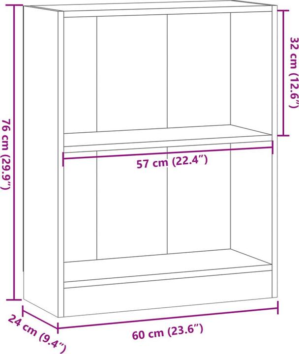 Immagine prodotto VidaXL Claiborn (60 x 24 x 76 cm)