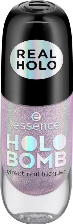 essence Holo Bomb Effect Nail Lacquer 05 Holo Me Tight (Nude, Vernis couleur)
