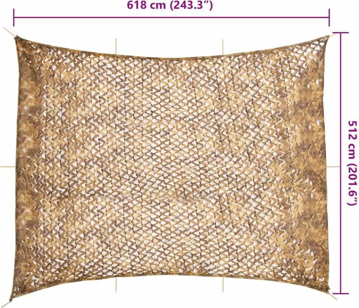 Immagine prodotto VidaXL Rete mimetica Bundeswehr rete mimetica dell'esercito rete da caccia deco rete borsa di stoccaggio